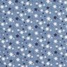 Brushed Sweatshirt Fabric Snowflakes and Stars Digital Print – blue grey,  thumbnail number 1