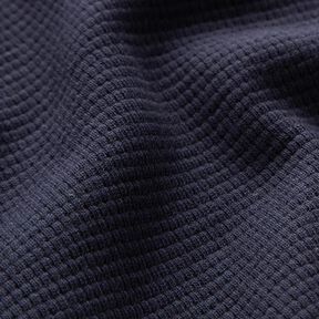 Mini Cotton waffle jersey Plain – navy blue | Remnant 130cm, 
