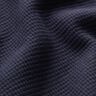 Mini Cotton waffle jersey Plain – navy blue | Remnant 130cm,  thumbnail number 3