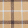 Large Check Cotton Blend Coating Fabric – beige,  thumbnail number 1