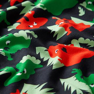 Cotton Jersey Monster Forest | PETIT CITRON – midnight blue, 