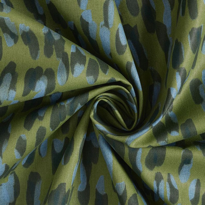 Outdoor Fabric Canvas large dots – pine/blue,  image number 3