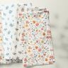 Double Gauze/Muslin Colourful Floral Meadow Digital Print | Poppy Fabrics – ivory/peach orange,  thumbnail number 7