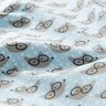 Cotton Jersey Fox with Glasses – baby blue,  thumbnail number 2