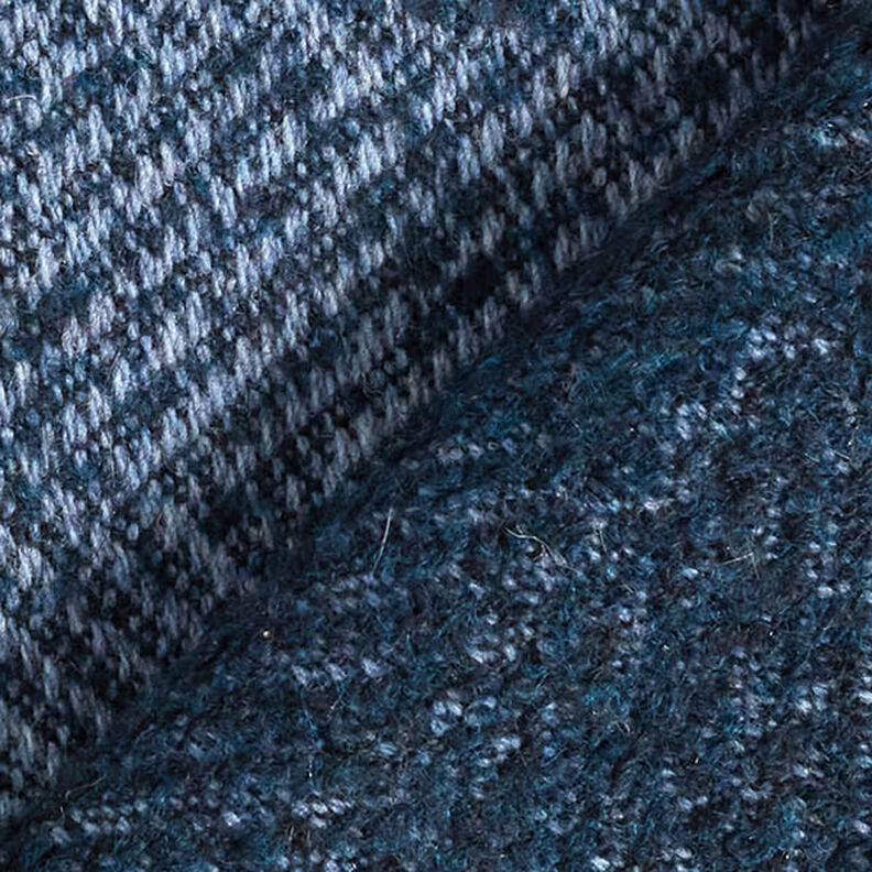 Zigzag Wool Blend Coating Fabric – navy blue,  image number 4