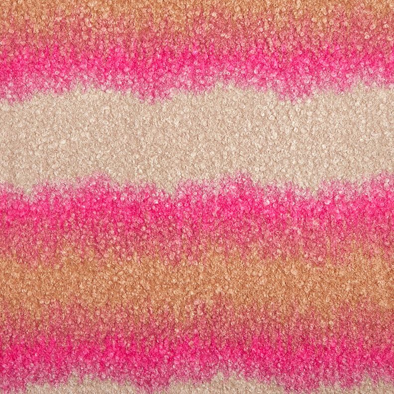 Coat Fabric Knit Bouclé colour gradient – cashew/pink, image number 1