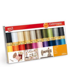 Cotton Set | [20 spools x 100 m] | Gütermann CREATIV, 