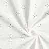 Small flowers broderie anglaise cotton fabric – white,  thumbnail number 3