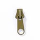 Metal Zip Pull (teeth width 8) - olive,  thumbnail number 1