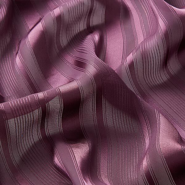 Chiffon with satin stripes & glitter – red lilac,  image number 2