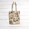 Decor Fabric Tapestry Fabric Easter bunnies in the garden – light beige/berry,  thumbnail number 7