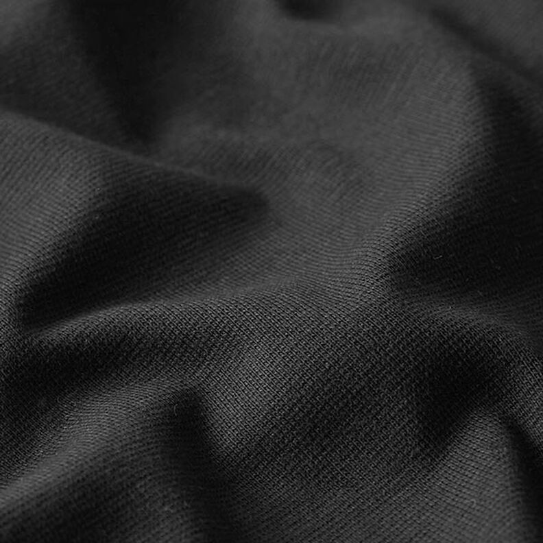 Cuffing Fabric Plain – black,  image number 2