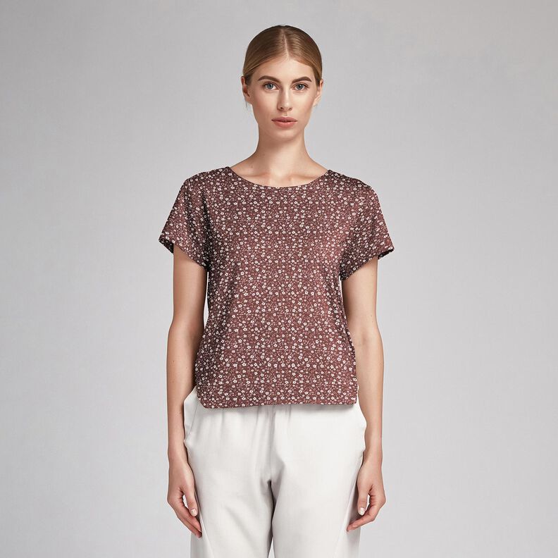 Poplin millefleur – bronze/white,  image number 5