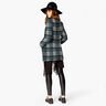 Large Check Wool Blend Knit Coating – midnight blue,  thumbnail number 5