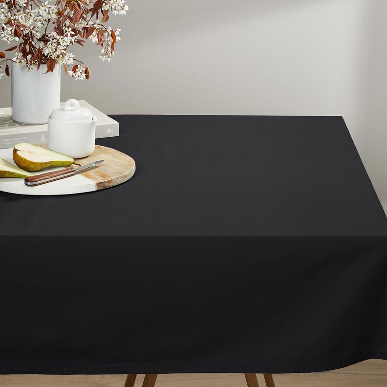 pure heavy linen Plain – black,  image number 7