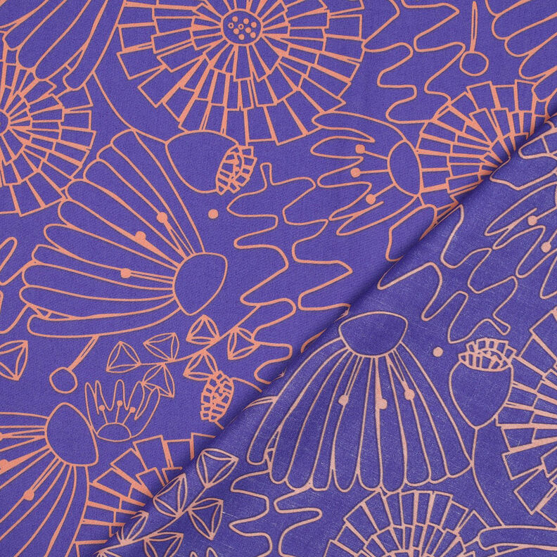 Cotton Poplin Eden | Nerida Hansen – lilac/apricot,  image number 4