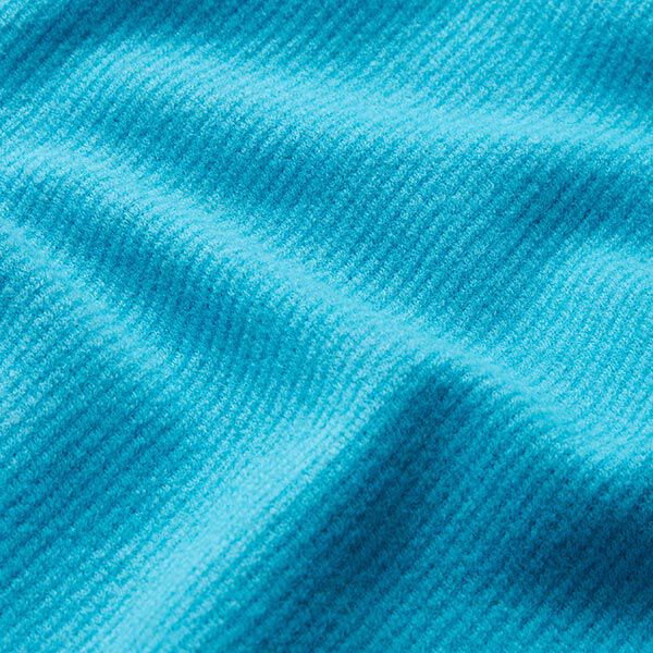 plain wool blend coat fabric – turquoise,  image number 2