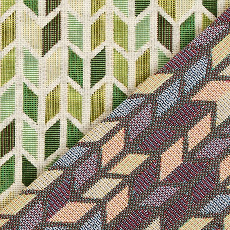 Jacquard Tapestry Zigzag – green,  image number 4