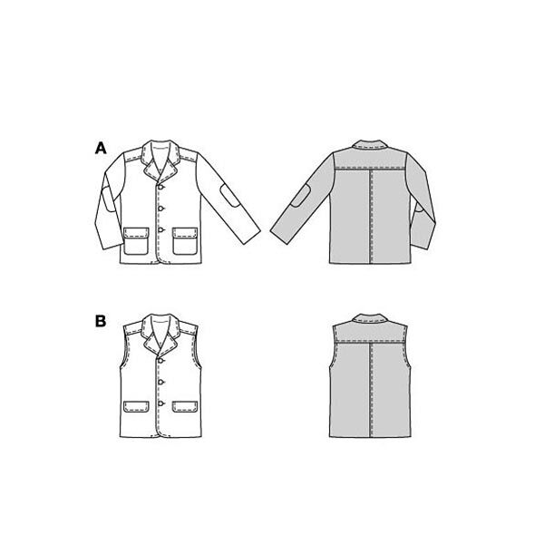 Jacket / Waistcoat | Burda 9234 | 116-146,  image number 8