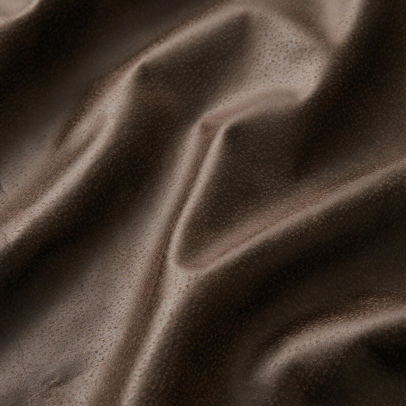 Upholstery Fabric Printed leather look – dark brown,  image number 2