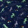 Decor Fabric Glow in the dark dancing unicorns – ocean blue/pink,  thumbnail number 14