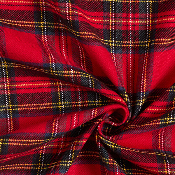 tartan cotton flannel – red,  image number 3