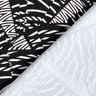 Swimsuit fabric abstract graphic pattern – black/white,  thumbnail number 4