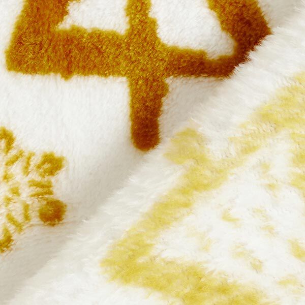 Cuddly fleece, Christmas – white/gold,  image number 4