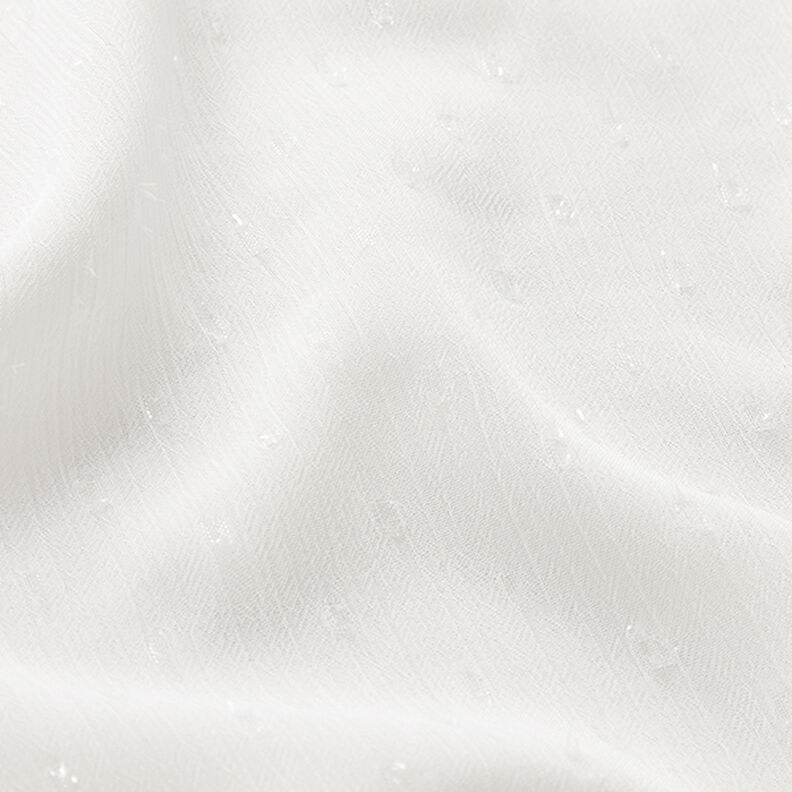 glittery dots chiffon – white,  image number 2