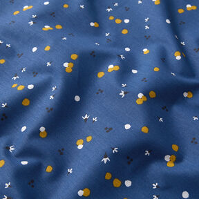 Cotton Cretonne Coloured dots – navy blue, 