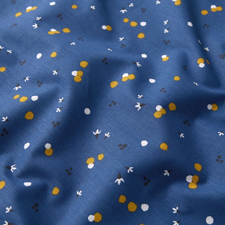 Cotton Cretonne Coloured dots – navy blue,  image number 2