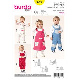 Bib Overall / Bib-Top Pinafore Dress, Burda 9424, 