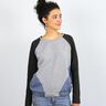FRAU LILLE - raglan jumper with diagonal dividing seams, Studio Schnittreif | XS - XXL,  thumbnail number 6