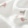 Double Gauze/Muslin Little birds – ivory,  thumbnail number 2