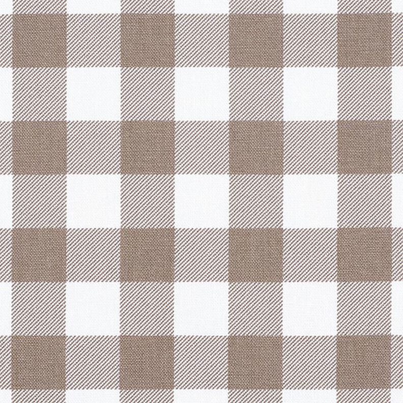 Coated Cotton Checks – light brown,  image number 1