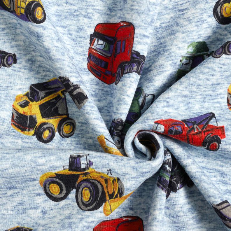 Alpine Fleece Trucks and excavators – denim blue/grey, image number 3