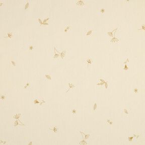 GOTS Cotton Jersey Branches and plants | Poppy Fabrics – cream/fawn, 