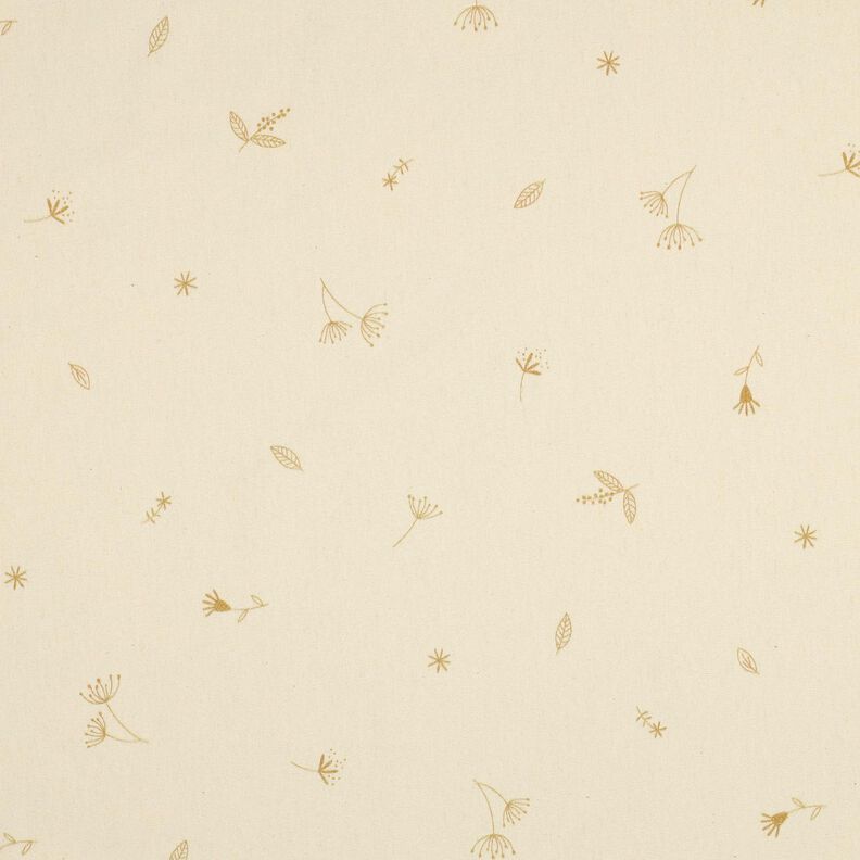 GOTS Cotton Jersey Branches and plants | Poppy Fabrics – cream/fawn, image number 1