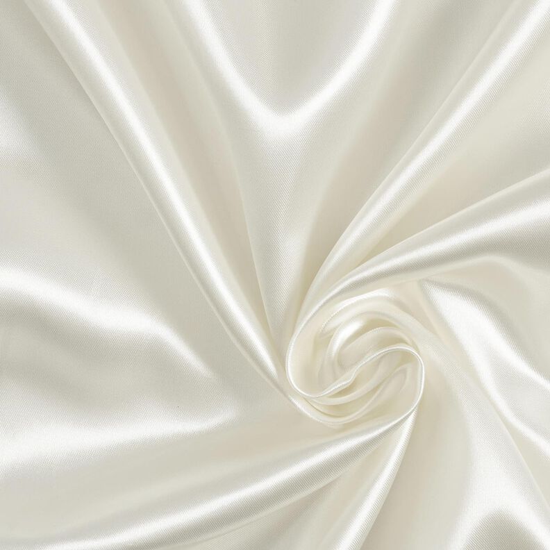 Polyester Satin – ivory, image number 1