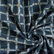 GOTS Cotton Jersey Checks | Tula – midnight blue/mustard,  thumbnail number 3