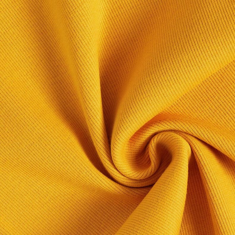 2x2 Ribbing Plain – curry yellow,  image number 1