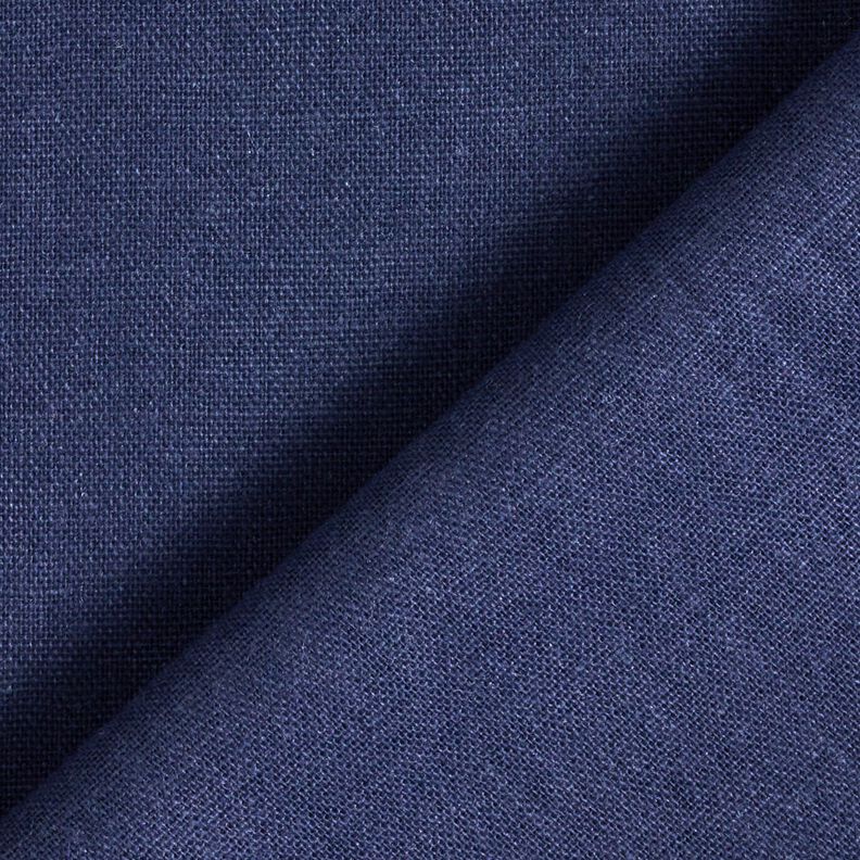 pure heavy linen Plain – navy blue,  image number 3