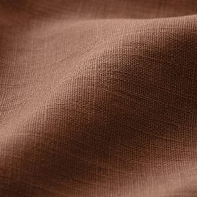 Linen fabric Ramie mix medium – chestnut, 