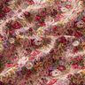 Cotton Poplin romantic flower bouquet – light dusky pink/carmine,  thumbnail number 2