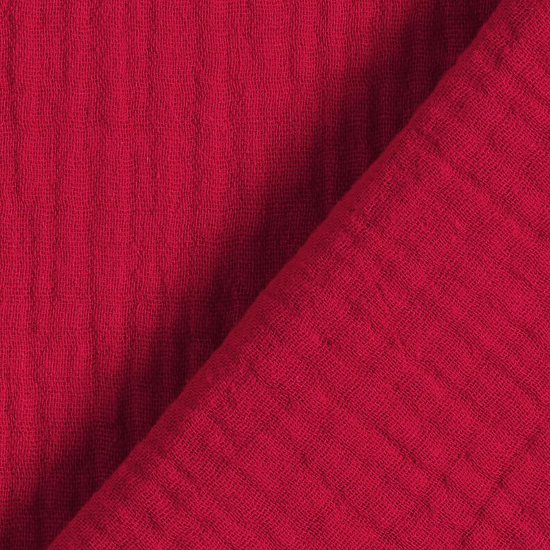 GOTS Double Gauze/Muslin | Tula – carmine,  image number 5