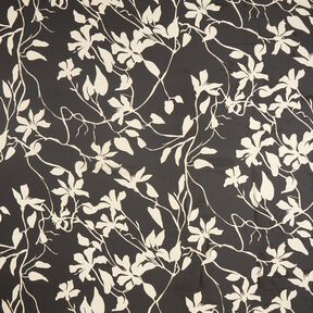 Chiffon flowers recycled – black/light beige, 