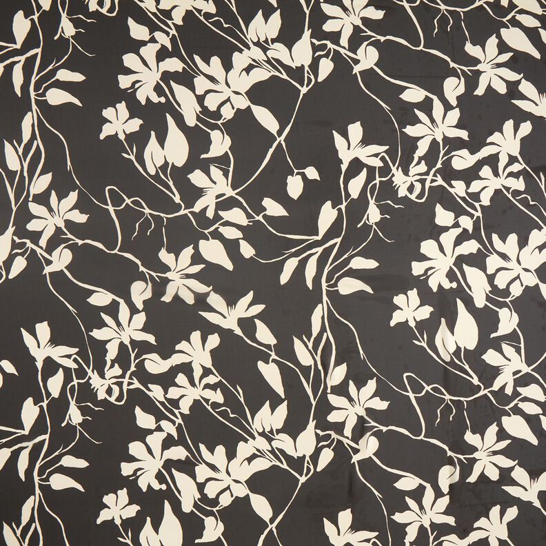 Chiffon flowers recycled – black/light beige, image number 1
