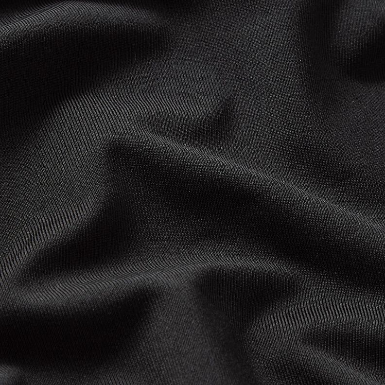 Plain jersey, brushed on the inside – black,  image number 2