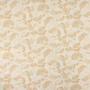 Decor Fabric Half Panama Ginkgo – mustard/natural, 
