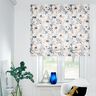 Decor Fabric Half Panama Large Flowers – almond/blue,  thumbnail number 6